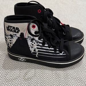 Star Wars Heelys Brand Kids High-Top Sneakers - Black and White Size Youth 3